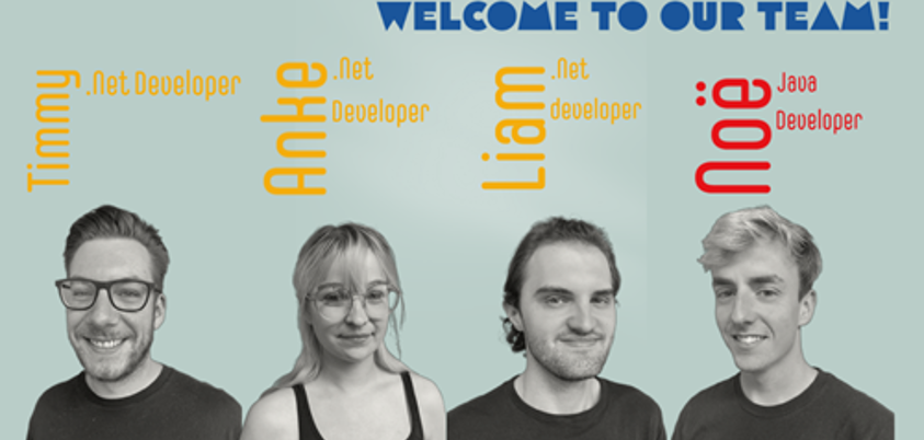 Welcome to the team Anke, Timmy, Liam en Noë